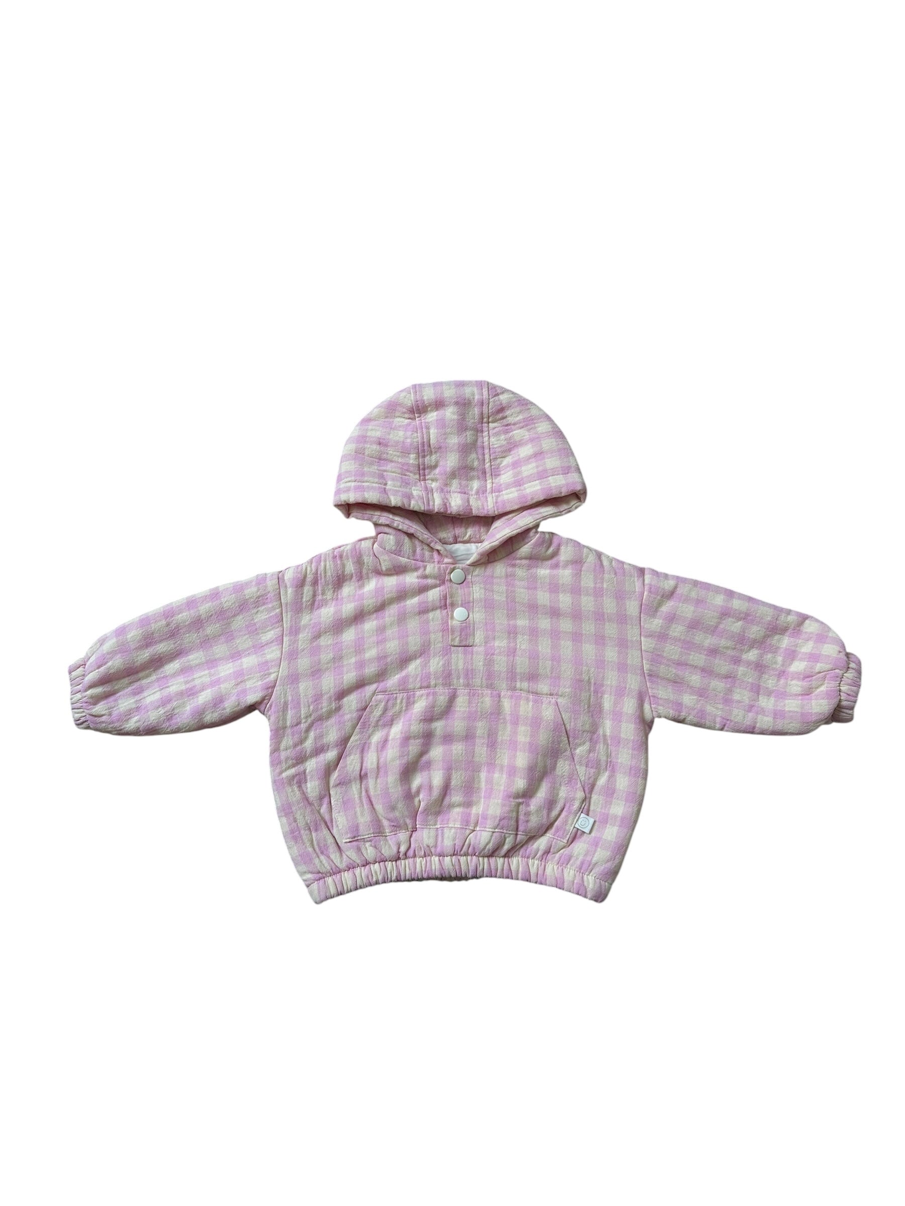 Gingham Padded Pullover