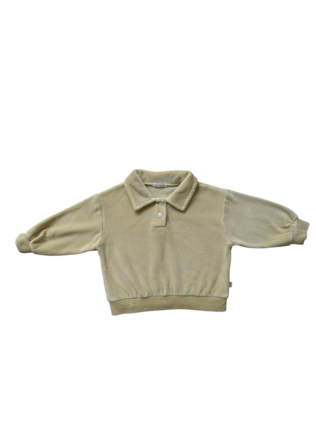 Velour Collar Sweatshirt