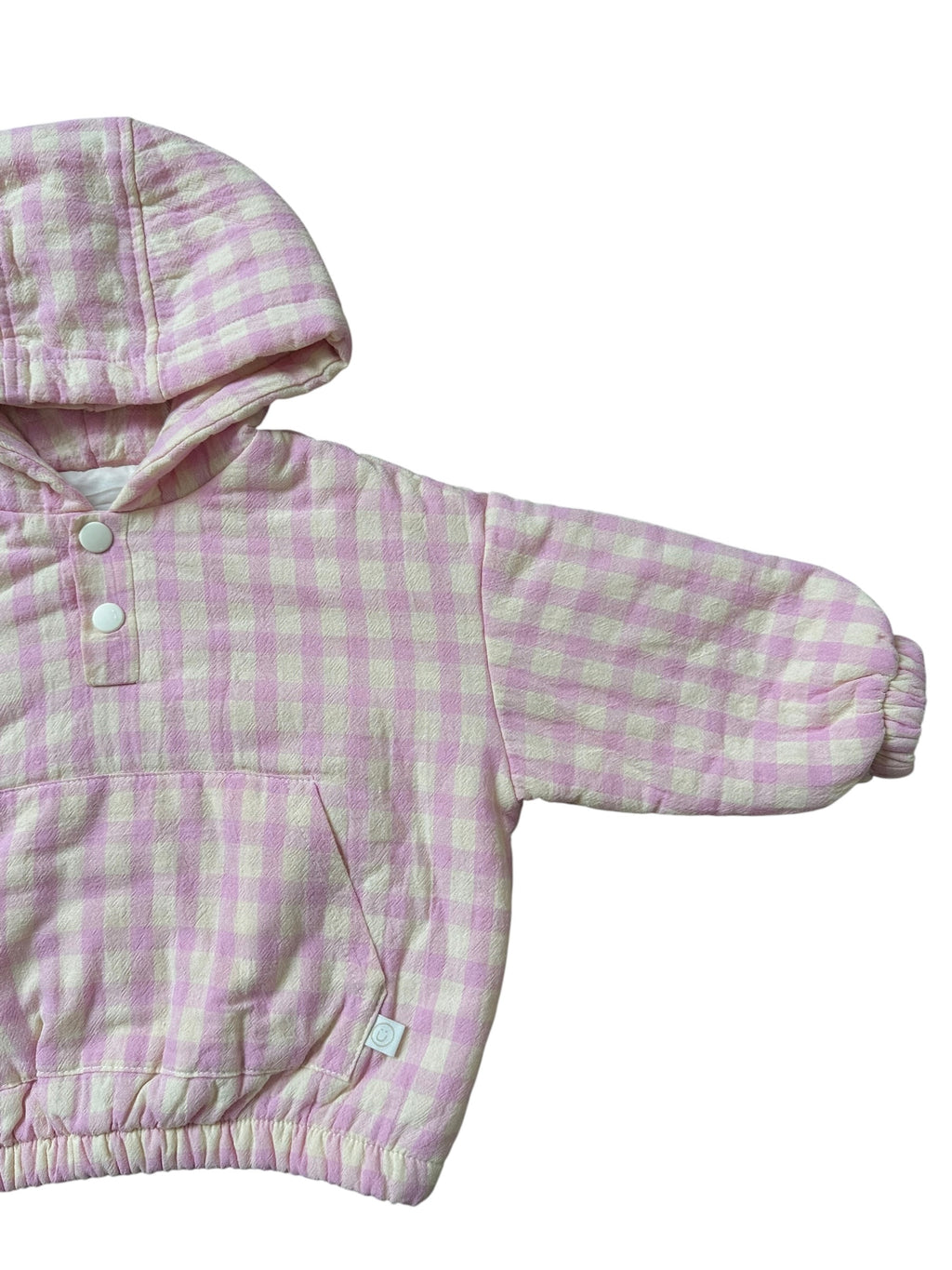 Gingham Padded Pullover