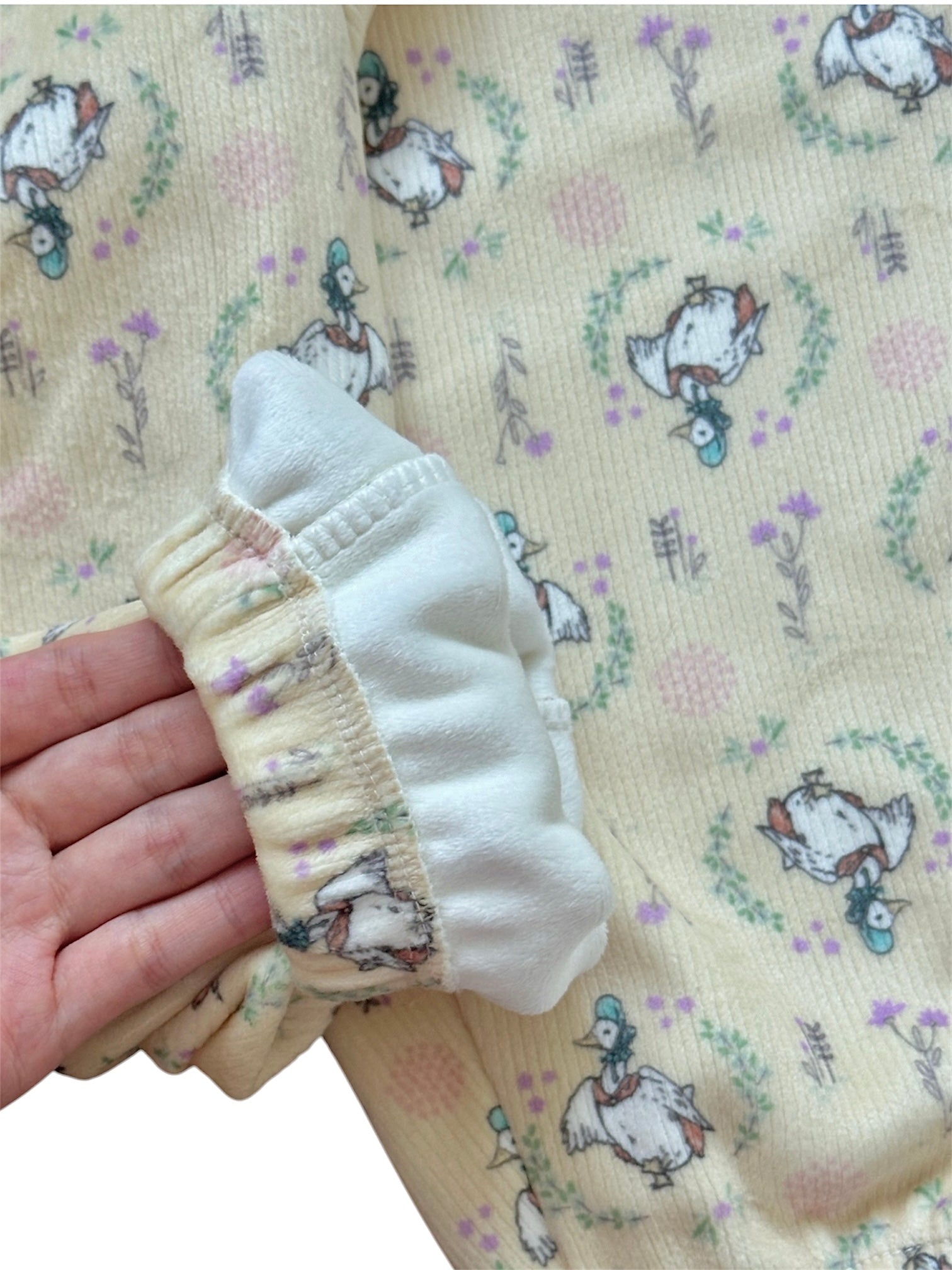 Forest Friends Velour Fleece Pants