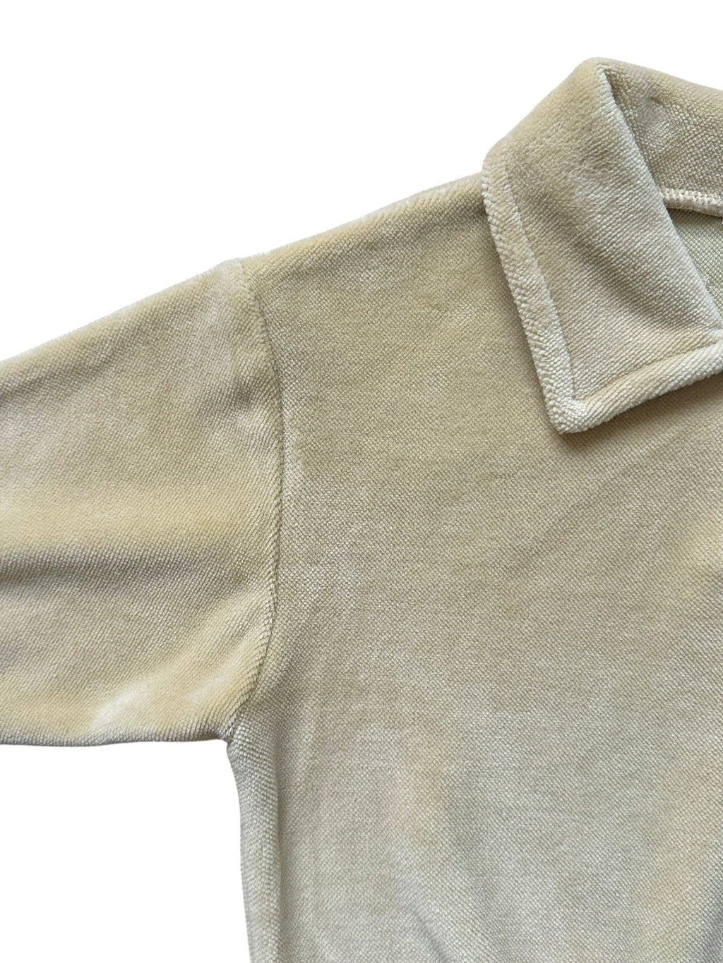 Velour Collar Sweatshirt