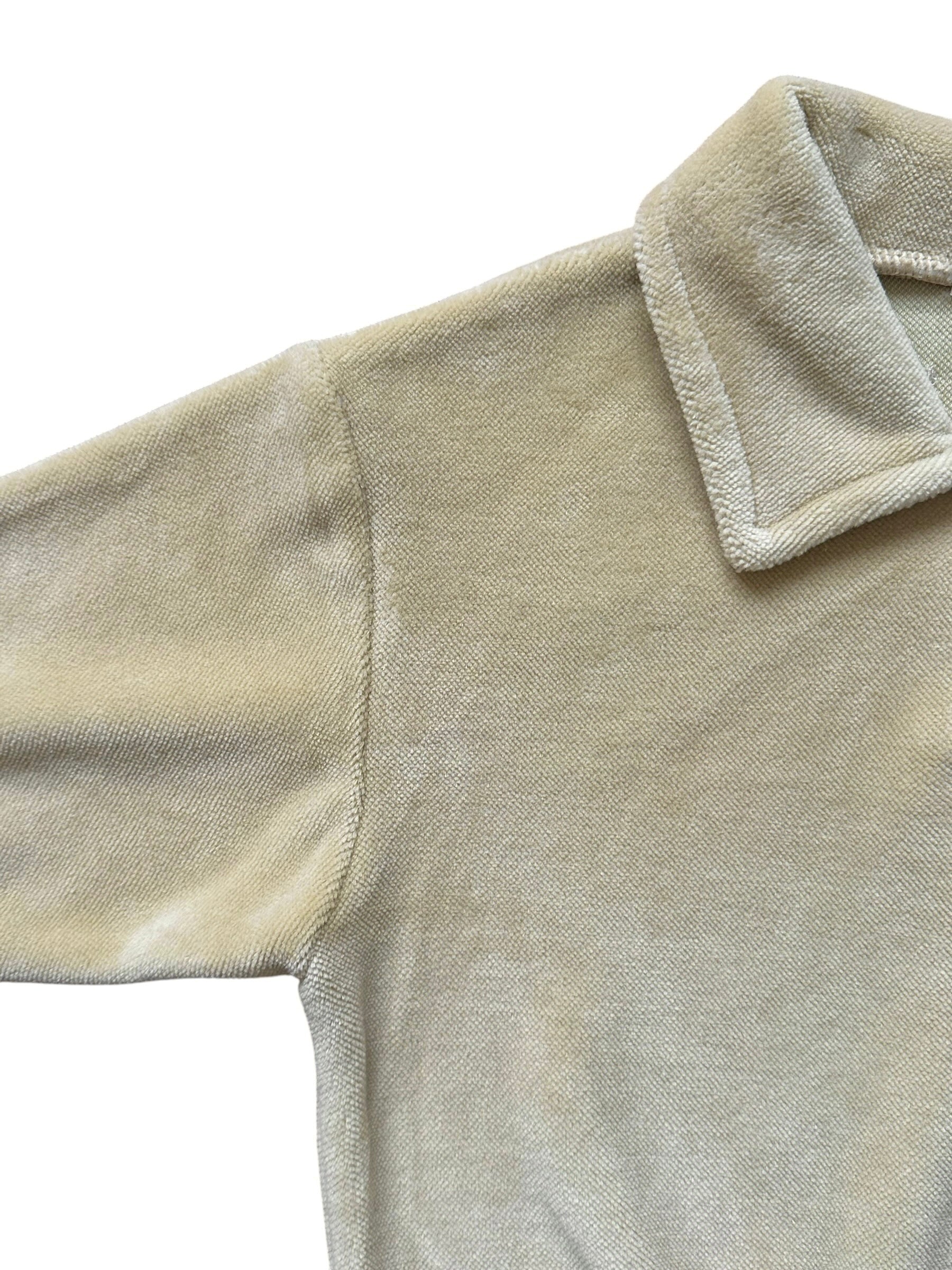 Velour Collar Sweatshirt