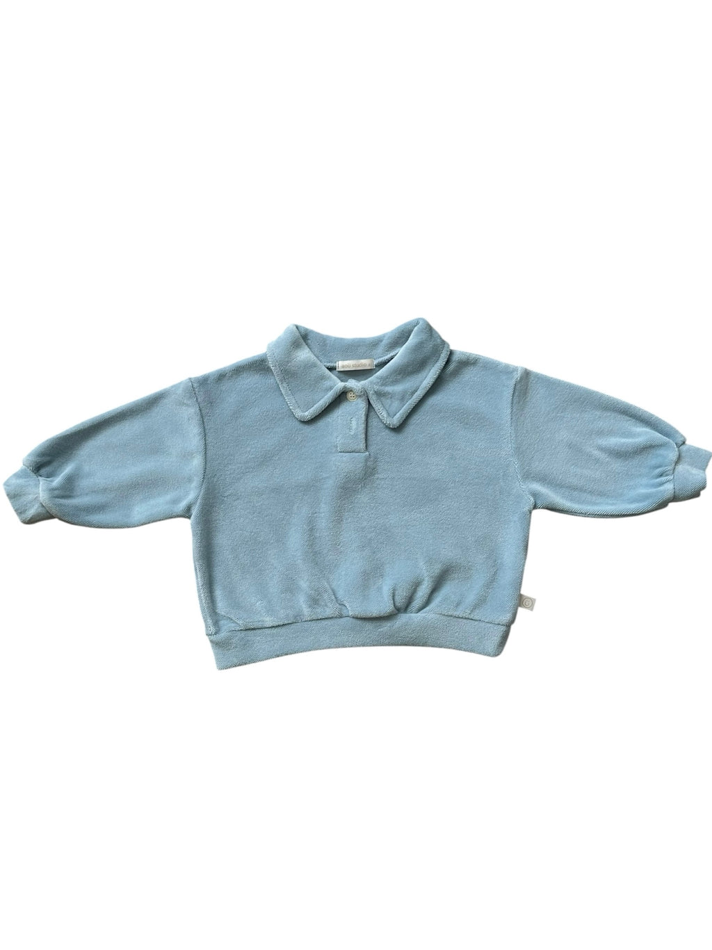 Velour Collar Sweatshirt